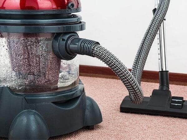 vacuuming water