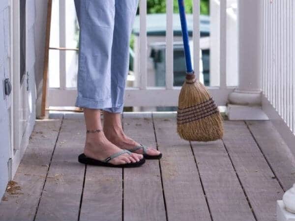 how to clean unfinished wood floors